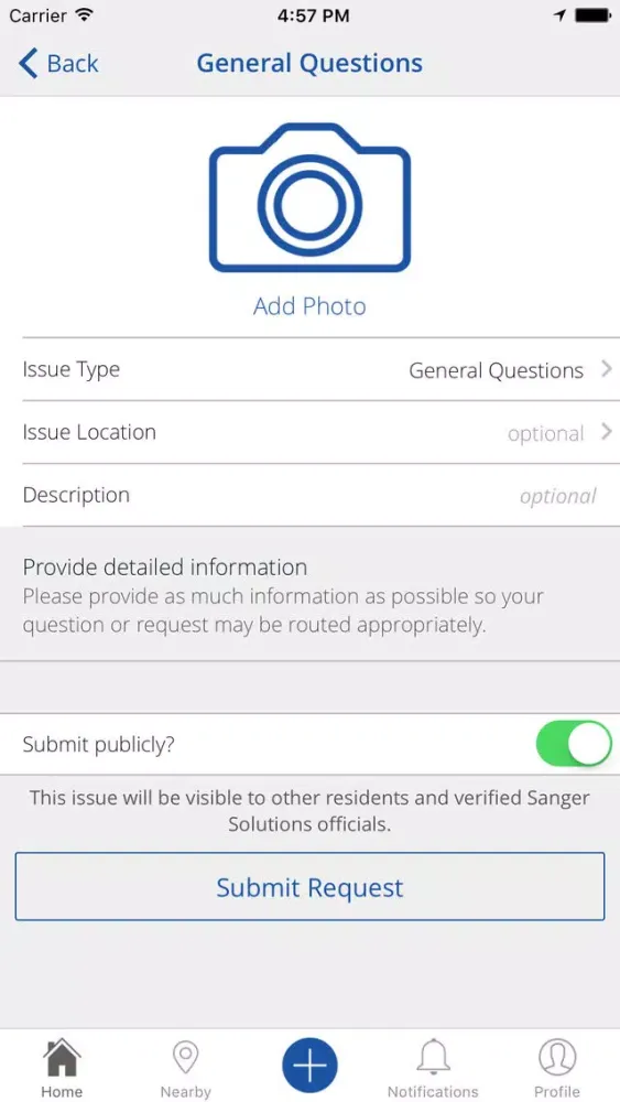 Sanger Solutions Screenshots