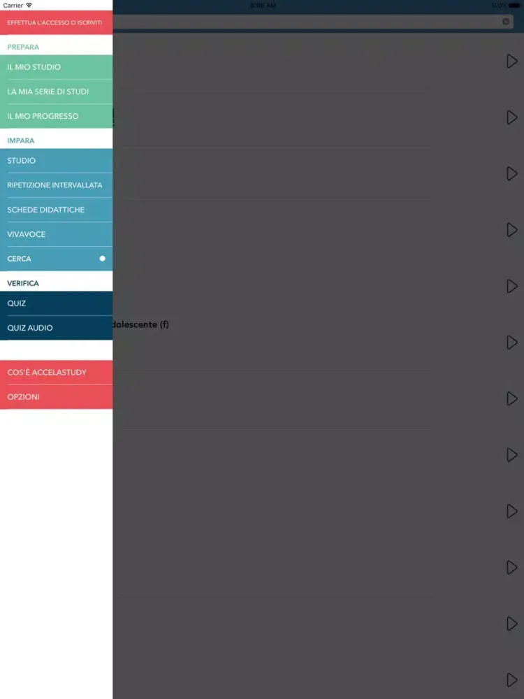 Italian | Korean AccelaStudy® iPad 应用截图