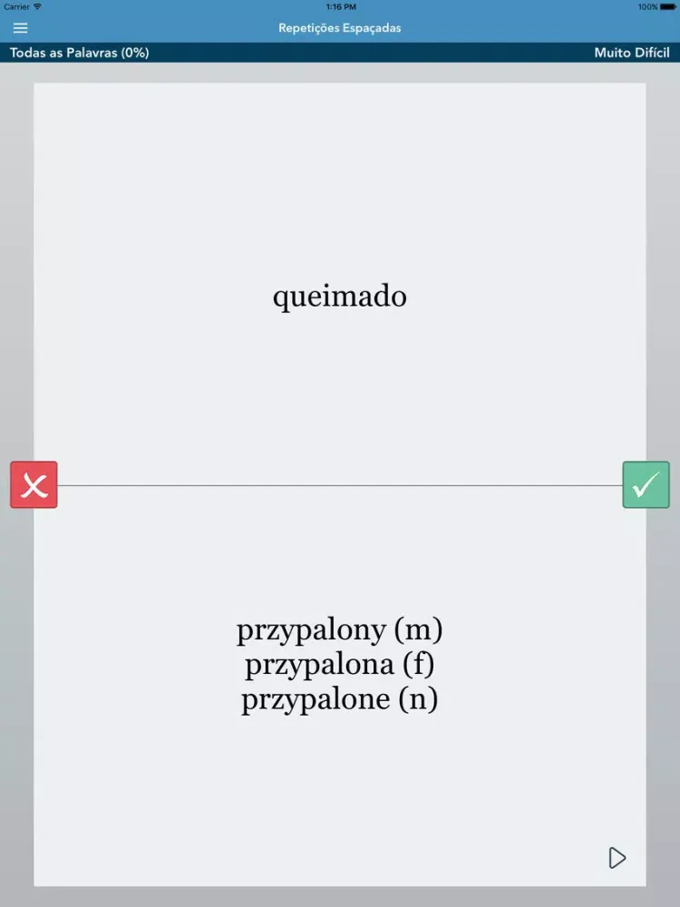 Portuguese-Polish AccelaStudy® iPad  스크린샷