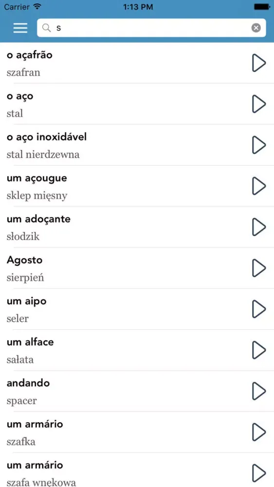 Portuguese-Polish AccelaStudy® 스크린샷