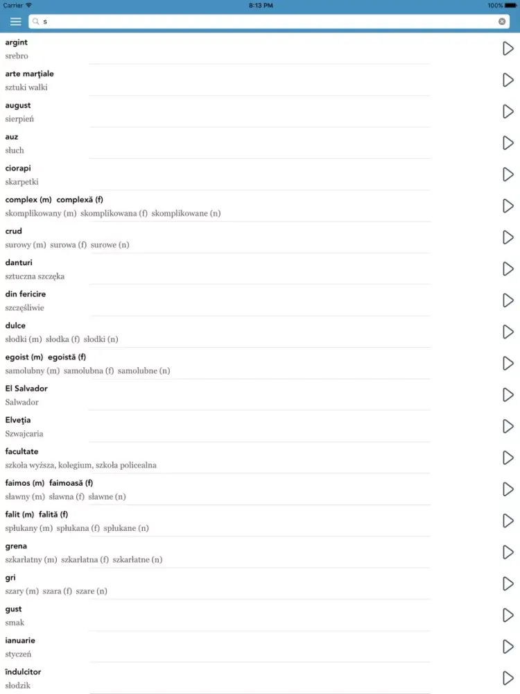 Romanian | Polish AccelaStudy® iPad  سکرین شاٹس
