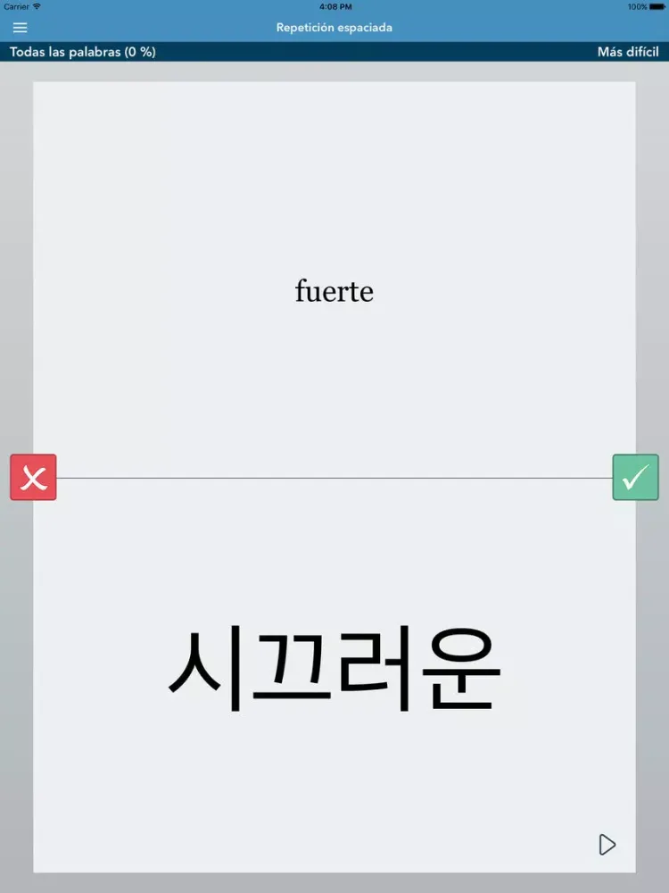 Ảnh chụp màn hình của Spanish | Korean AccelaStudy® iPad 
