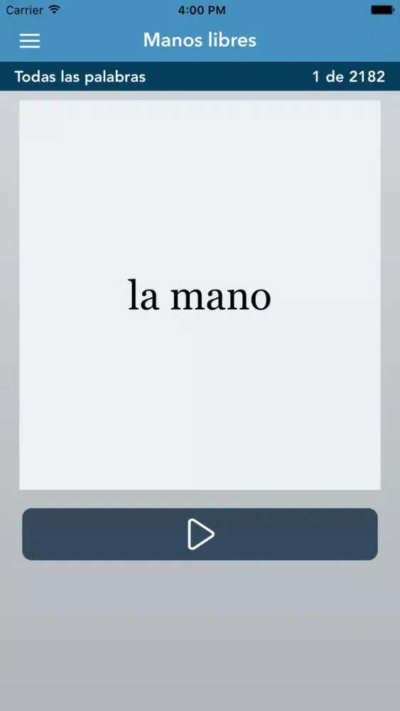 Ảnh chụp màn hình của Spanish | Korean AccelaStudy®