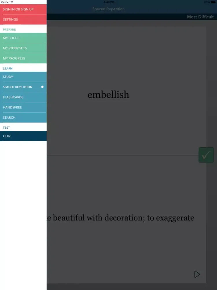 GRE® | GMAT® Vocabulary iPad  Ekran Görüntüleri