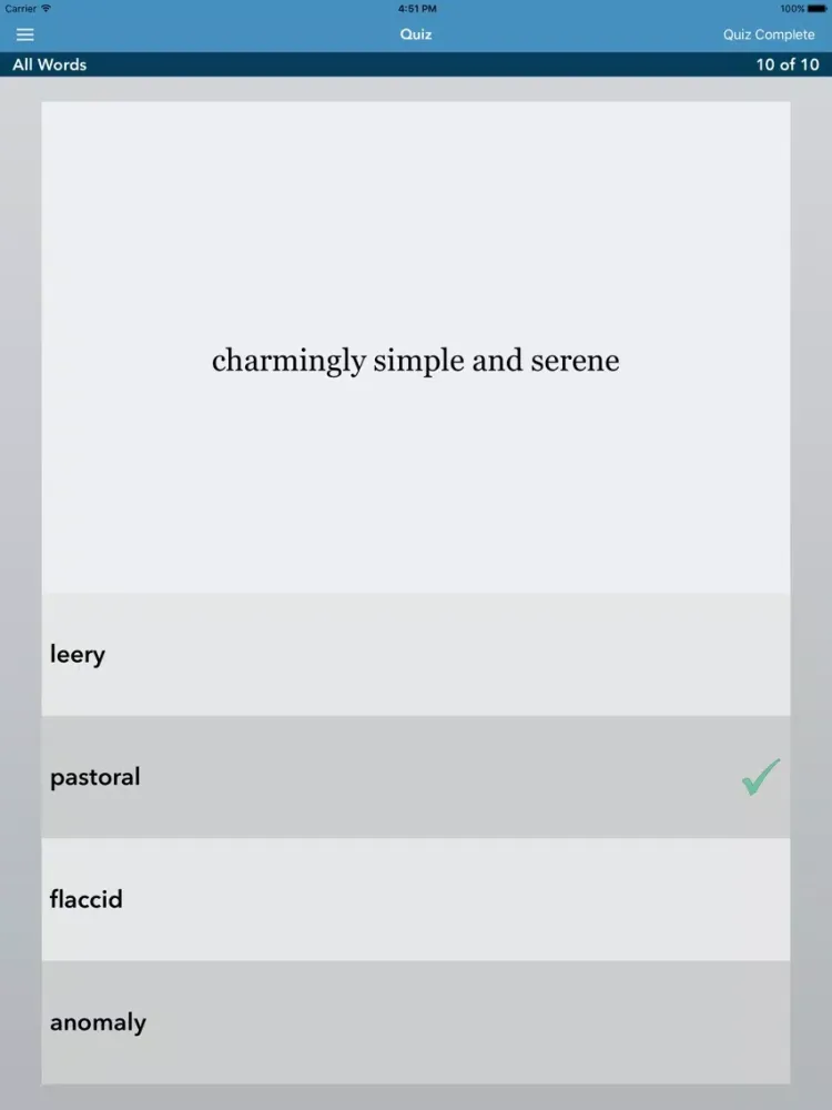 GRE® | GMAT® Vocabulary iPad  Ekran Görüntüleri