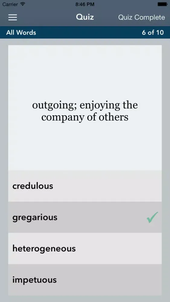 GRE® | GMAT® Vocabulary Ekran Görüntüleri