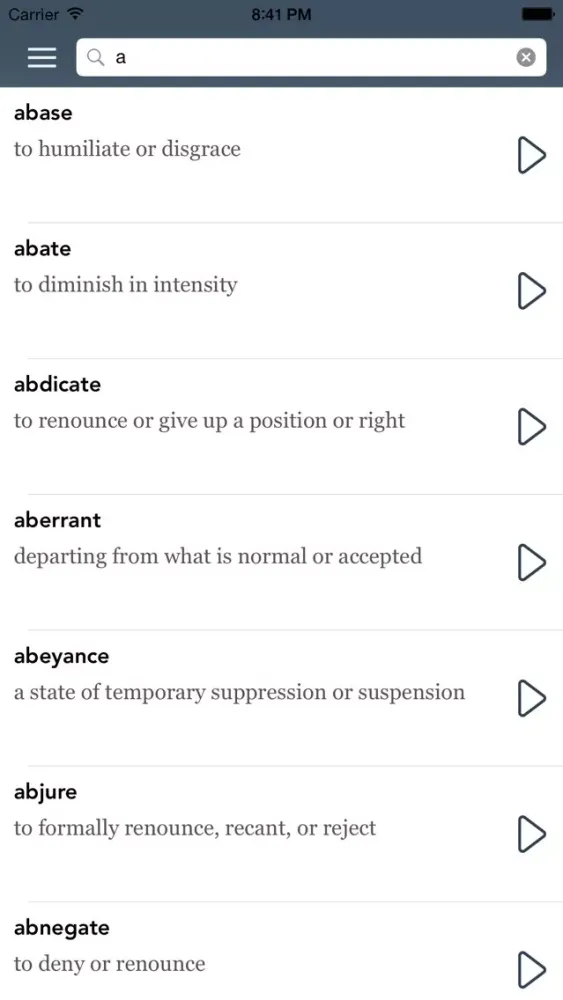 GRE® | GMAT® Vocabulary Ekran Görüntüleri