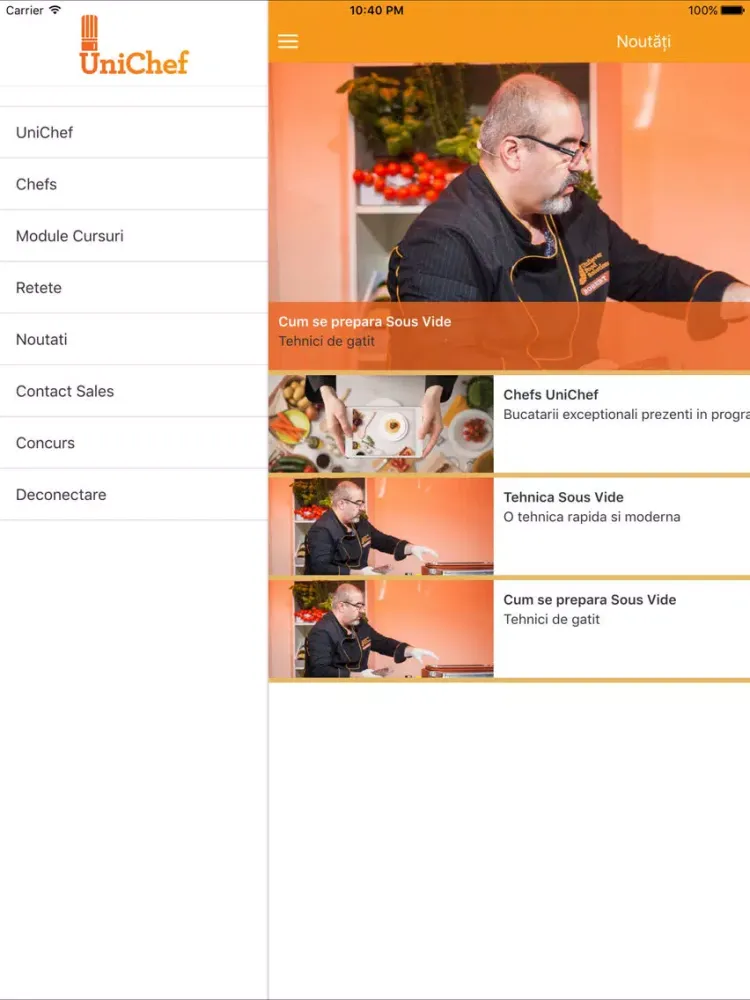 UniChef iPad 應用截圖