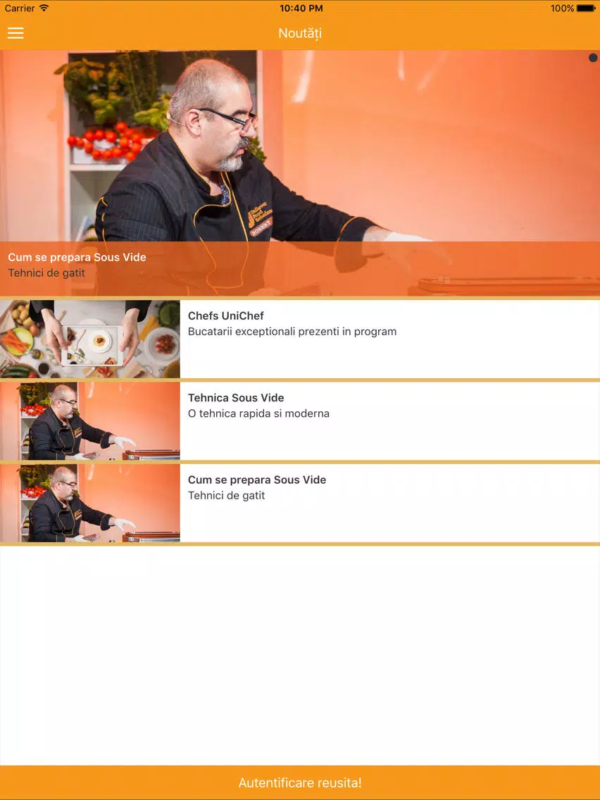 UniChef iPad  স্ক্রিনশট