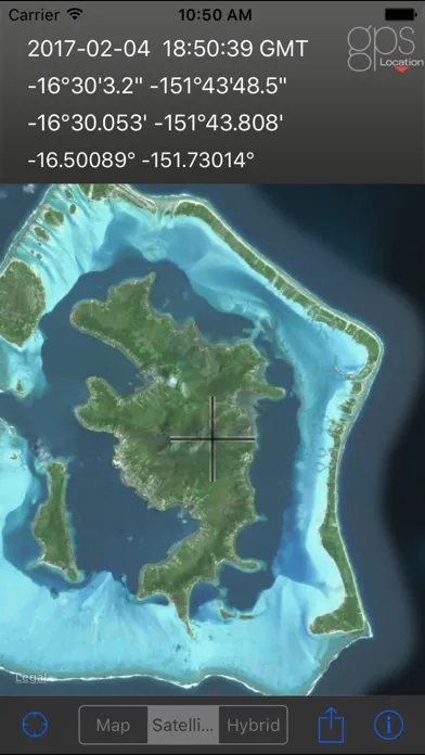 ภาพหน้าจอของ GPS Location