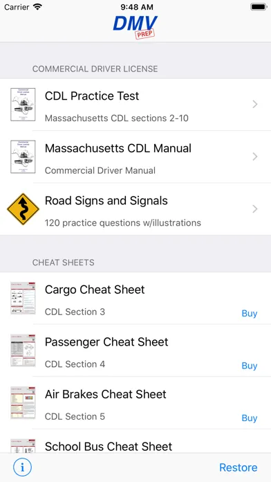Massachusetts CDL Test Prep 스크린샷