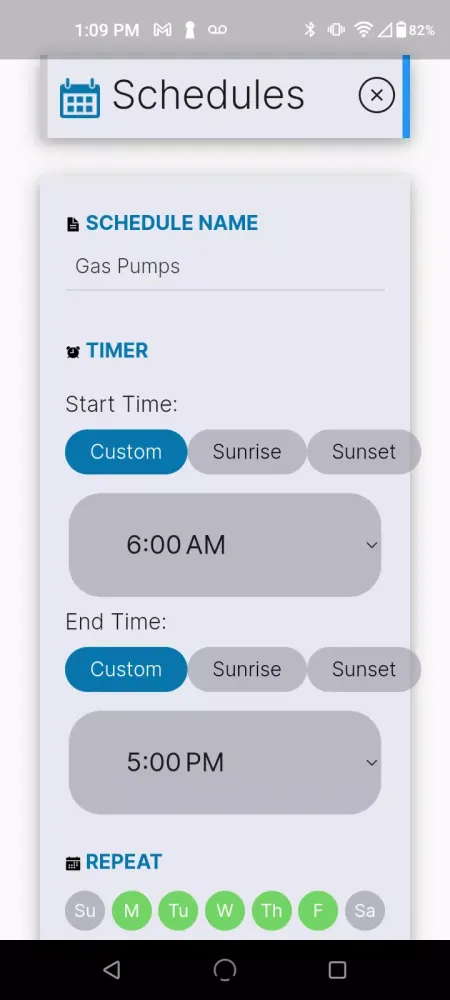 BlueSpring Controls Screenshots