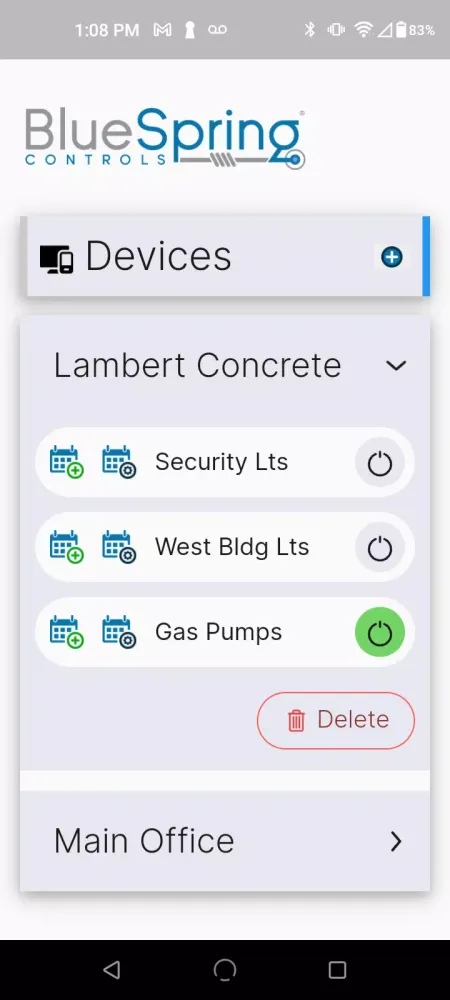 BlueSpring Controls Screenshots