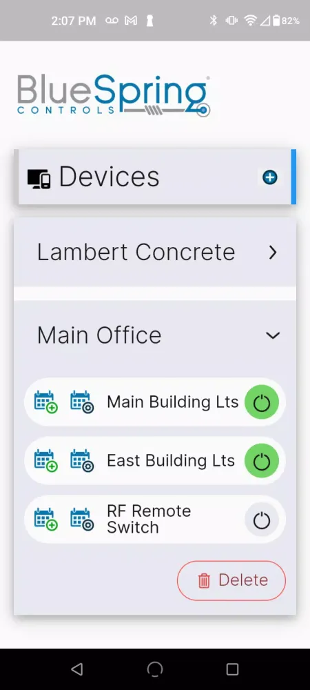 BlueSpring Controls Screenshots