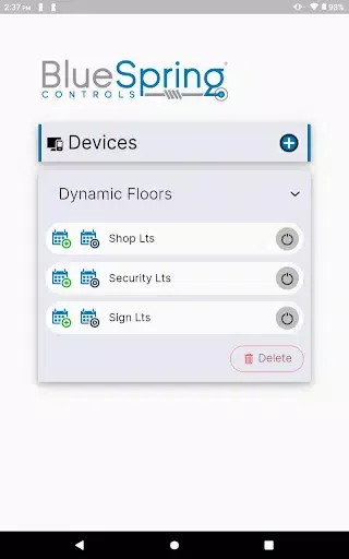 BlueSpring Controls Screenshots