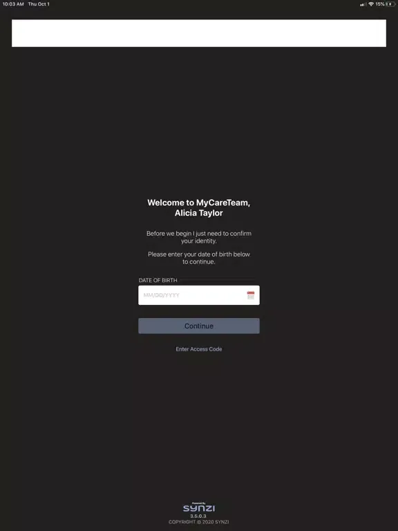 Screenshot di My_CareTeam iPad 