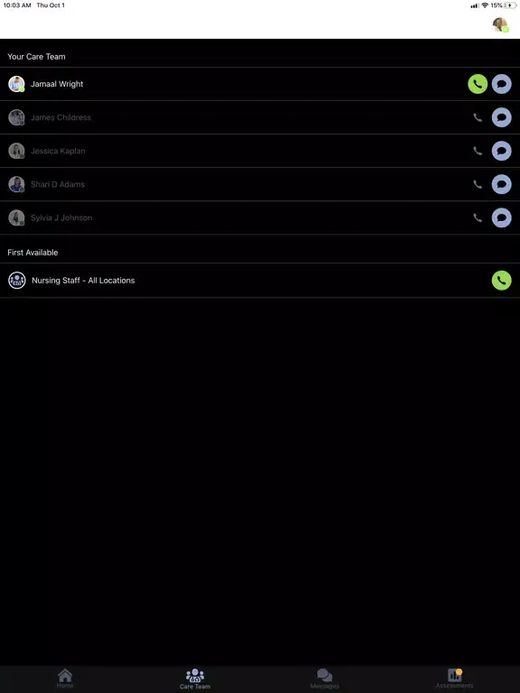 Screenshot di My_CareTeam iPad 