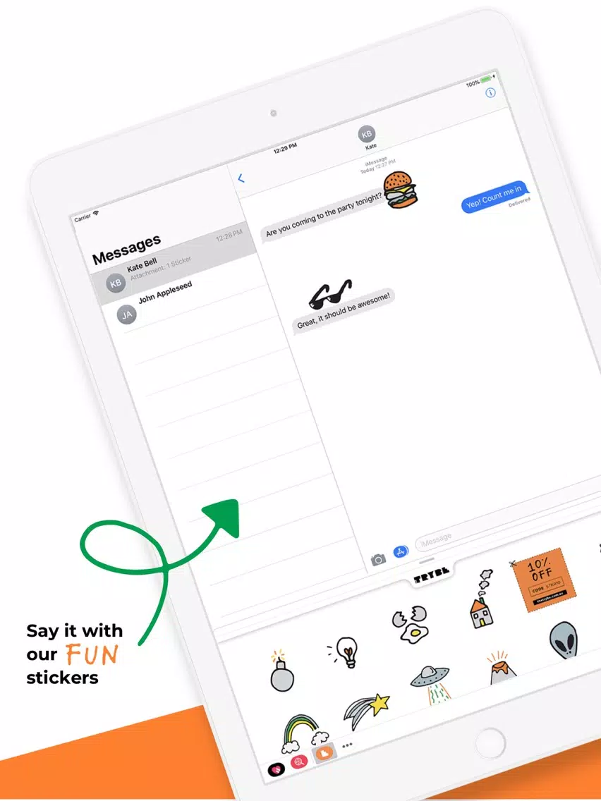 ภาพหน้าจอของ The Trybe Doodles iPad 