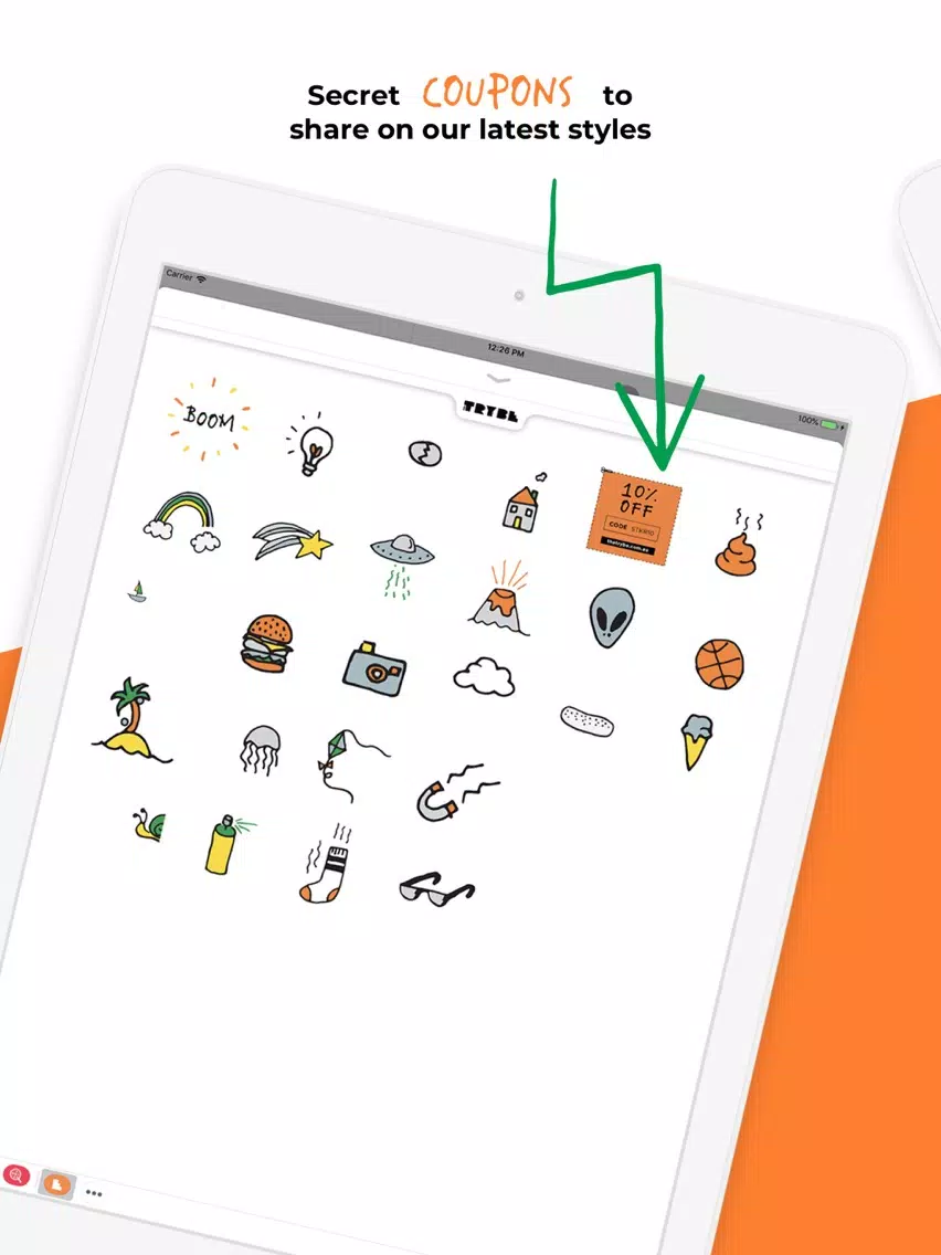 ภาพหน้าจอของ The Trybe Doodles iPad 