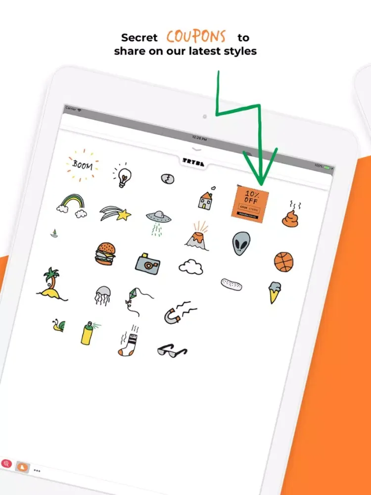 The Trybe Doodles iPad 应用截图