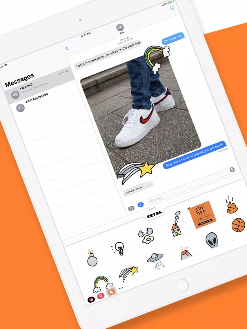 ภาพหน้าจอของ The Trybe Doodles iPad 