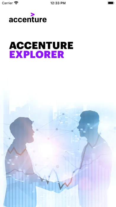 Capturas de tela do Accenture Explorer