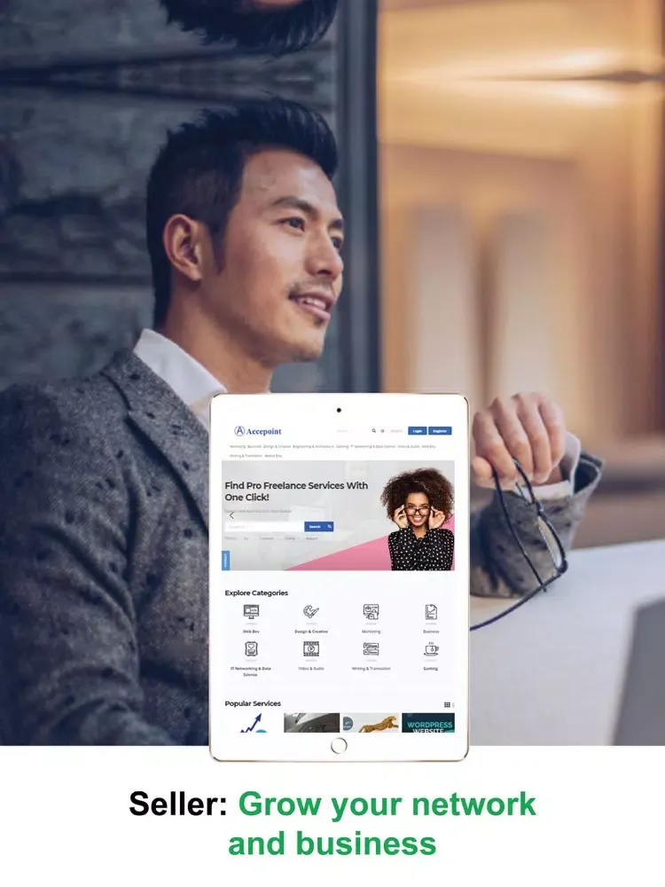 Accepoint - Freelance Services iPad  スクリーンショット