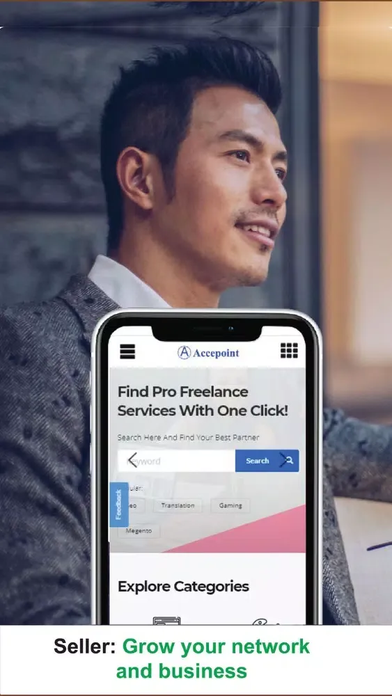 Accepoint - Freelance Services スクリーンショット