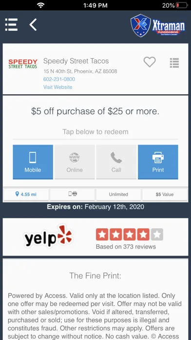 Xtraman Mobile Savings Screenshots