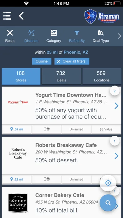 Xtraman Mobile Savings Screenshots