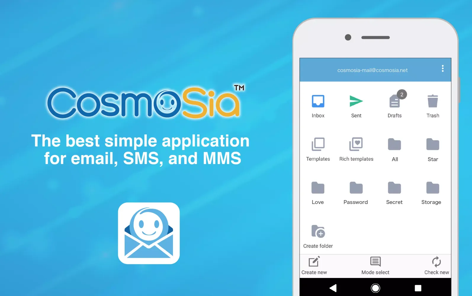 Tangkapan skrin App for Gmail SMS etc：CosmoSia