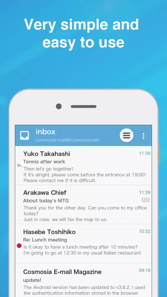 Tangkapan skrin App for Gmail SMS etc：CosmoSia