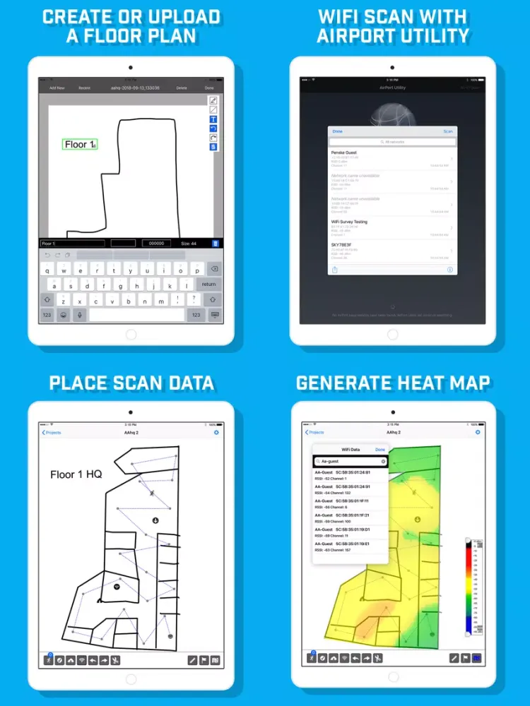 WiFi Survey iPad 应用截图