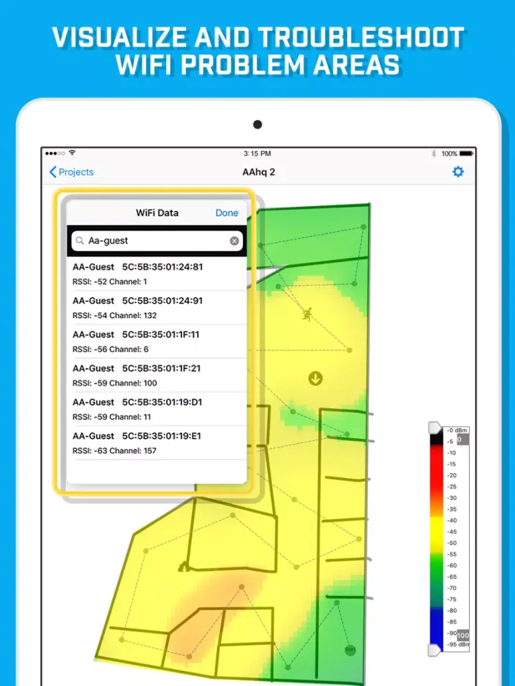 WiFi Survey iPad 应用截图