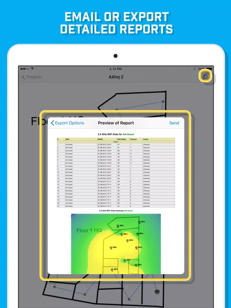 WiFi Survey iPad 应用截图
