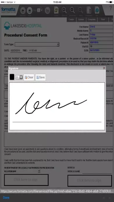 Access Passport - E-Signature Screenshots