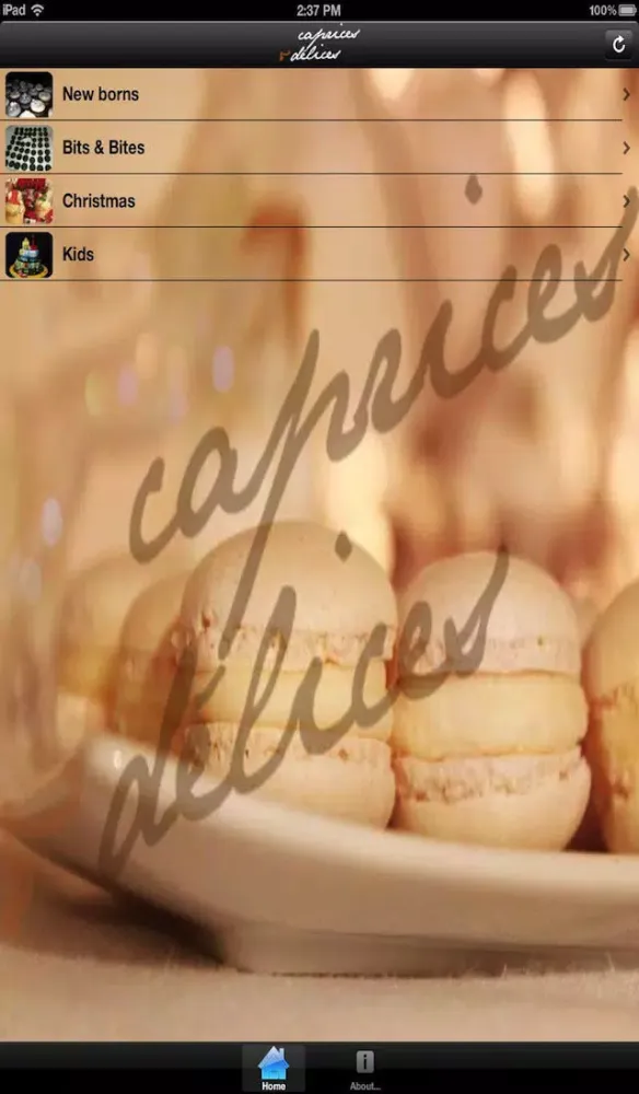 Capturas de tela do Caprices et Delices