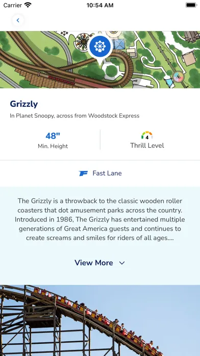 Zrzuty ekranu California's Great America