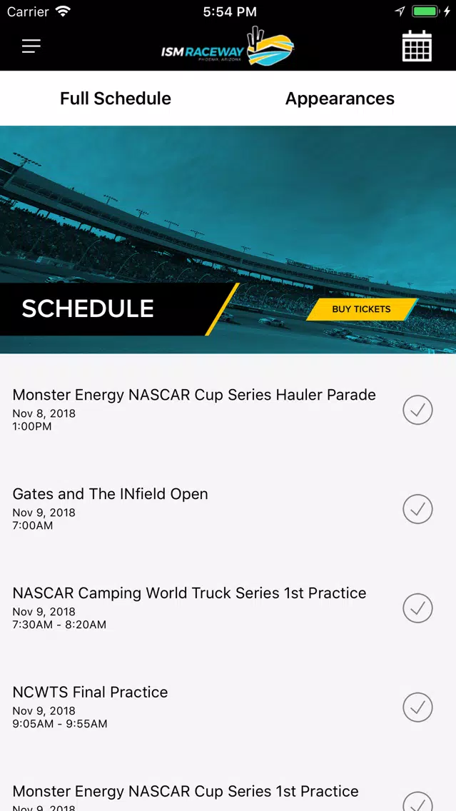 Phoenix Raceway سکرین شاٹس