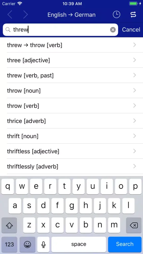 Accio German-English স্ক্রিনশট