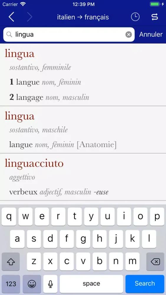 Accio French-Italian স্ক্রিনশট