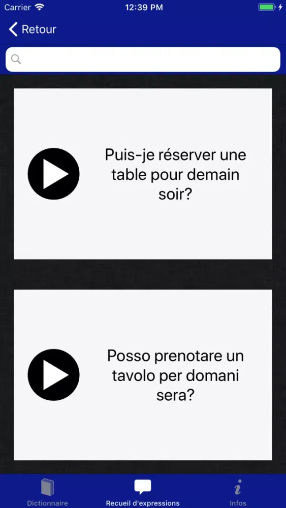 Accio French-Italian স্ক্রিনশট