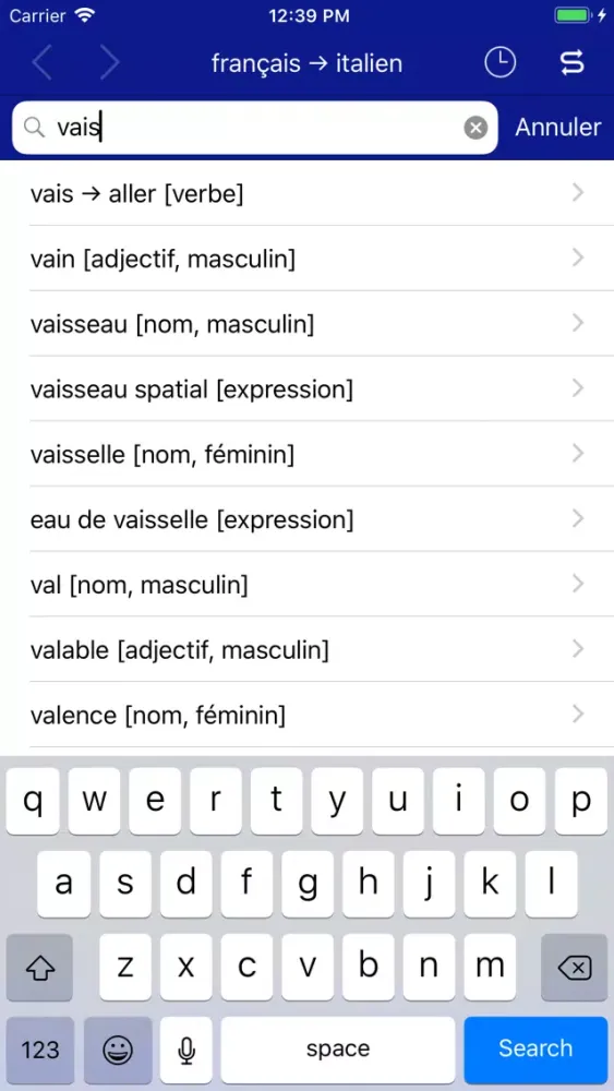 Accio French-Italian স্ক্রিনশট
