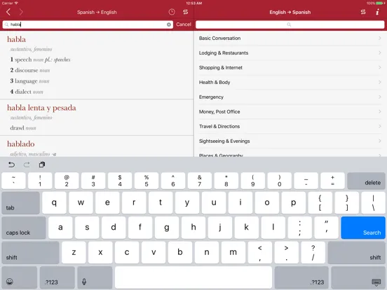 Capturas de tela do Accio: Spanish-English iPad 