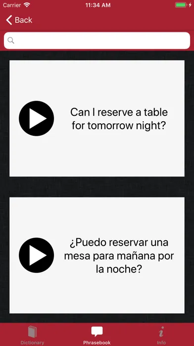 Capturas de tela do Accio: Spanish-English