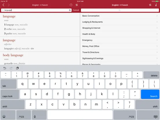 Accio: French-English iPad  سکرین شاٹس