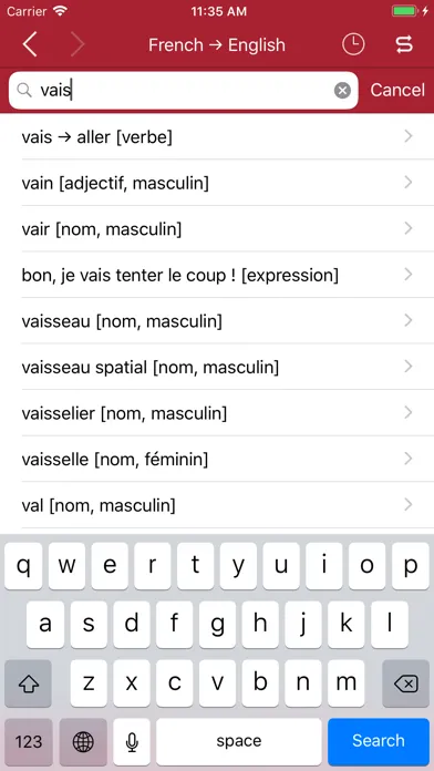 Accio: French-English سکرین شاٹس