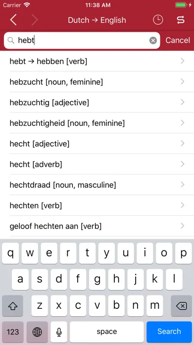 Accio: Dutch-English Screenshots