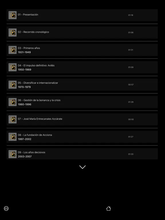 Bitácora ACCIONA iPad  Screenshots