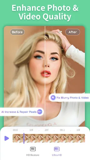 Capturas de tela do PrettyUp - Video Body Editor